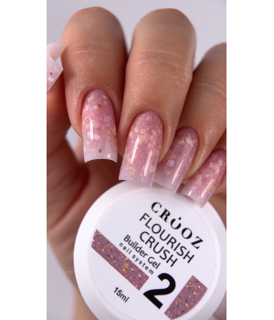 Гель Crooz Florish Crush Builder gel №02, 15 мл
